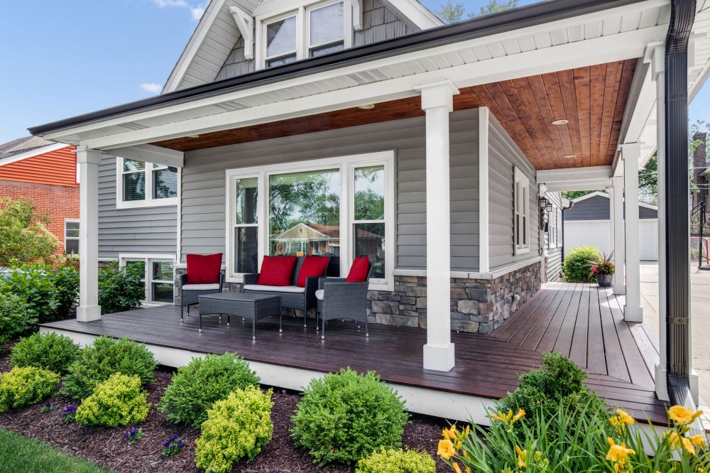 Porch Pillar Repair in Lawrence