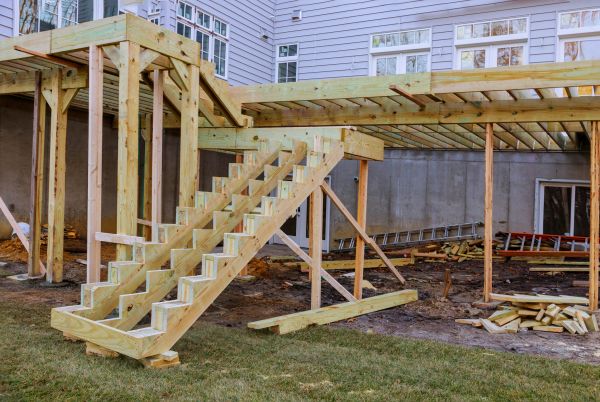 Deck Post Replacement in Lawrence