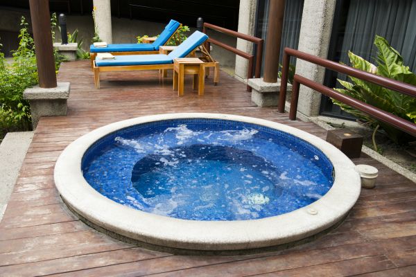 Hot Tub Deck Construction in Lawrence