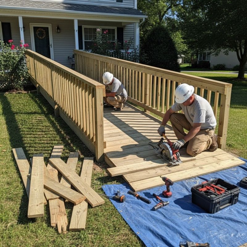 Wheelchair Ramp Installation detail